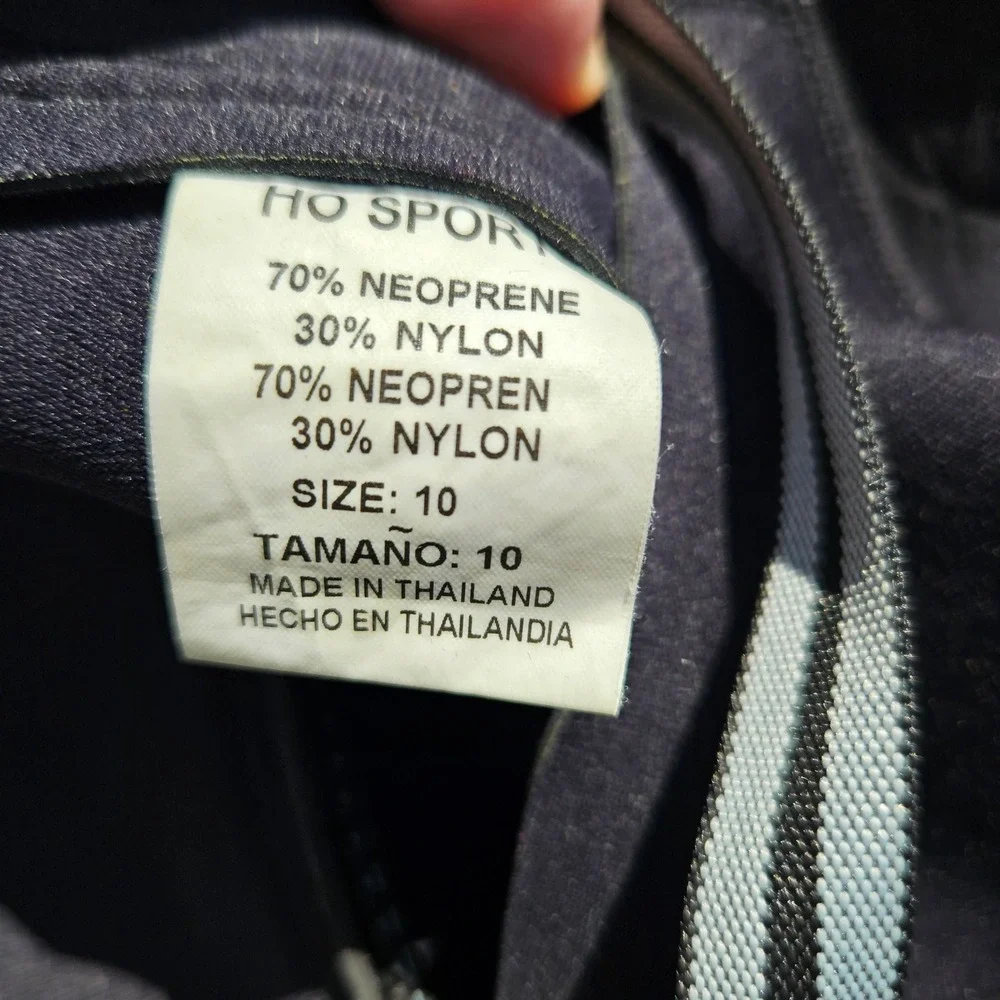 HO Sports Junior Size 10 Wetsuit Black‎ Blue Shorty Short Sleeve Kids Neoprene